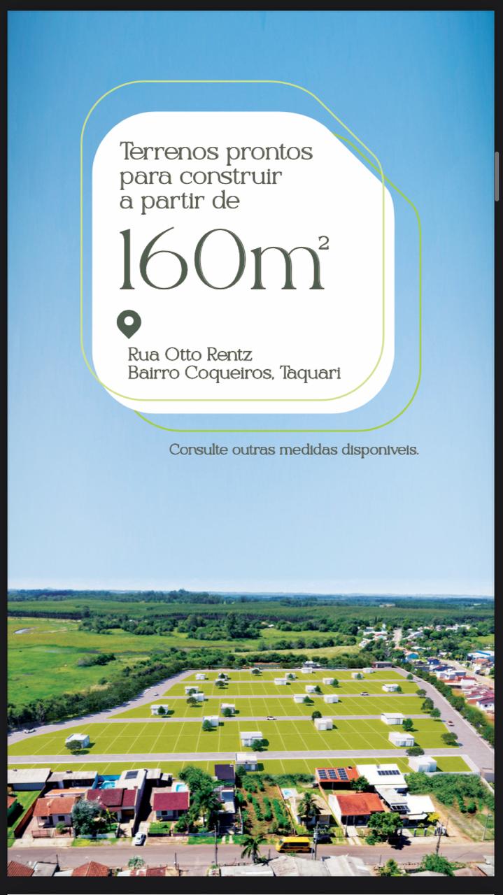 Loteamento – Rua Otto Rentz, Bairro Coqueiros – Taquari/RS